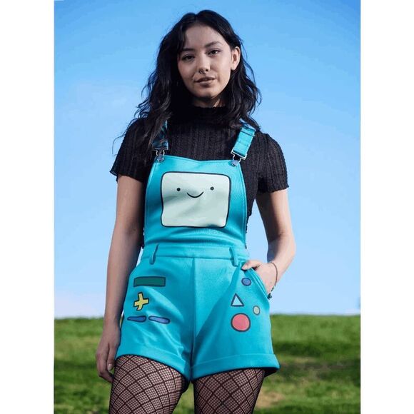 Cartoon Network Adventure Time BMO Shortalls S, M, L, XL, XXL - Picture 1 of 3